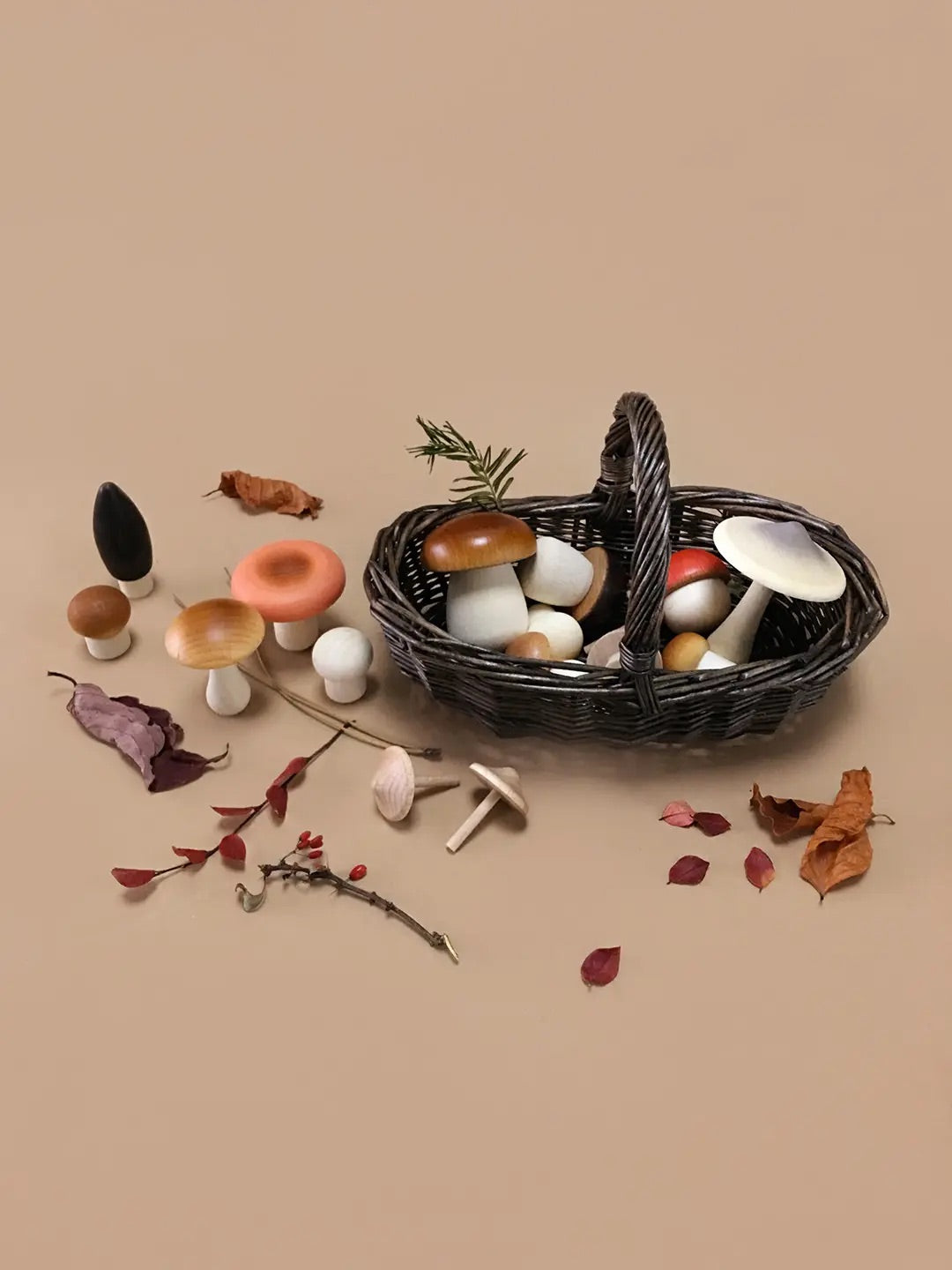 Moon Picnic Forest Mushrooms Basket