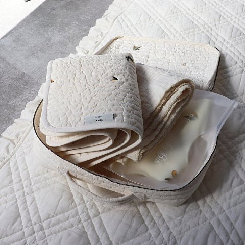 Trick Holic 100s Premium Quilt Embroidery Trunk Bag Medium - Lemon