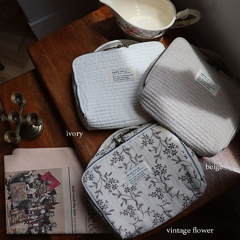 Trick Holic Original Quilting Trunk Bag Small - Vintage Flower