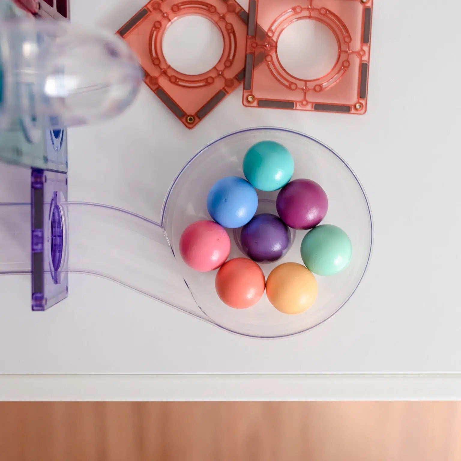 Connetix Tiles 106 Piece Pastel Ball Run Pack