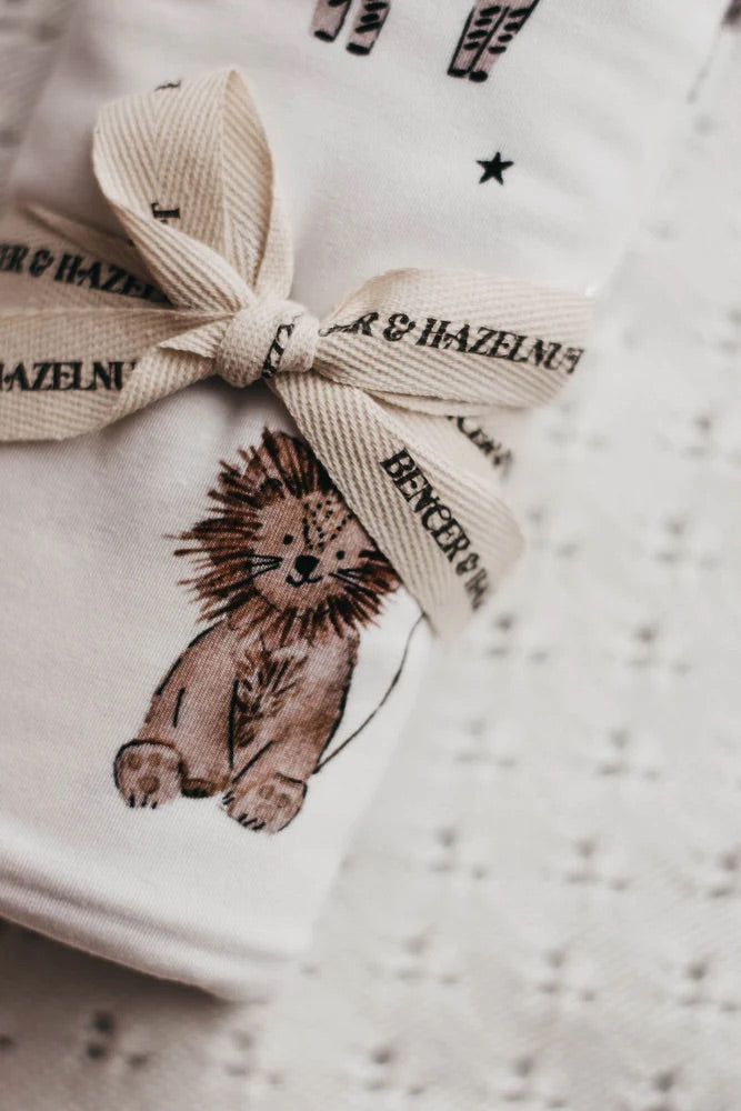 Bencer & Hazelnut Bamboo Jersey Swaddle - Paul