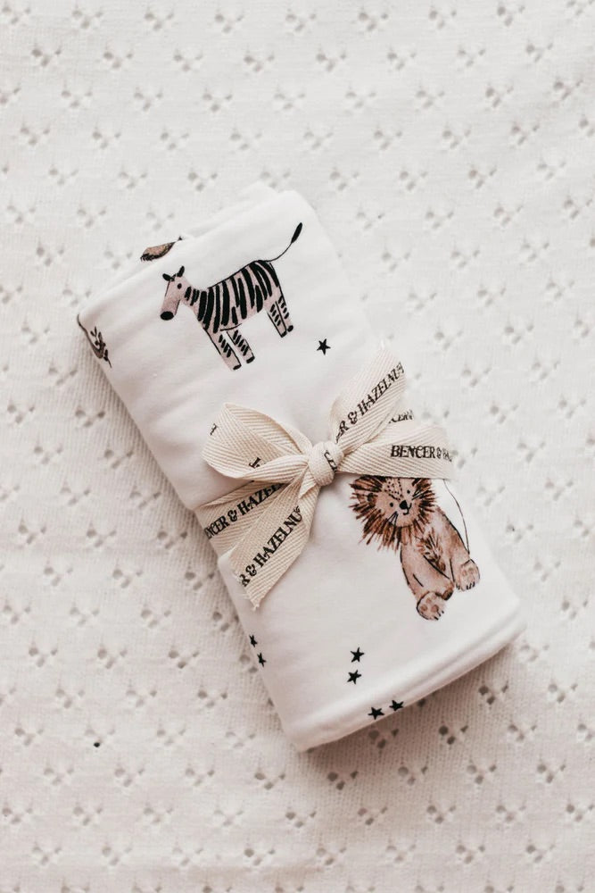 Bencer & Hazelnut Bamboo Jersey Swaddle - Paul