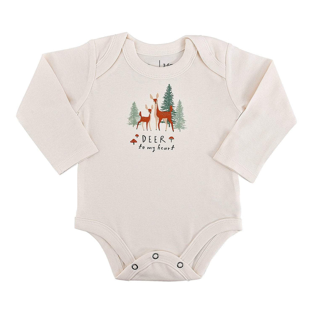 Finn & Emma Long Sleeve Graphic Bodysuit - Deer To My Heart