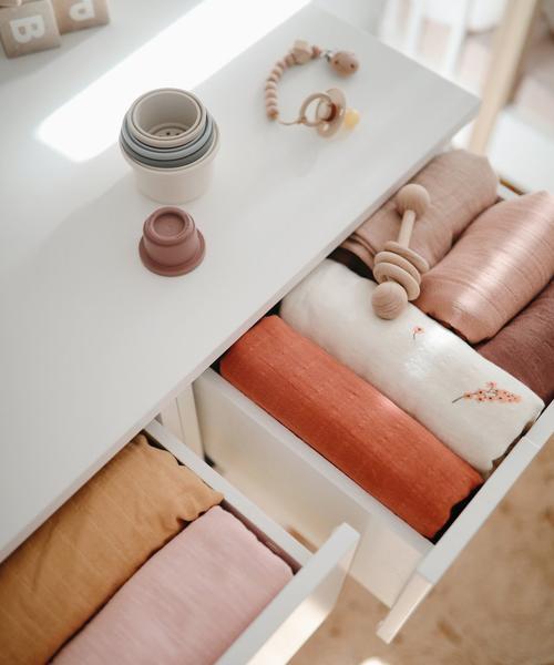 Mushie Muslin Swaddle Blanket Organic Cotton