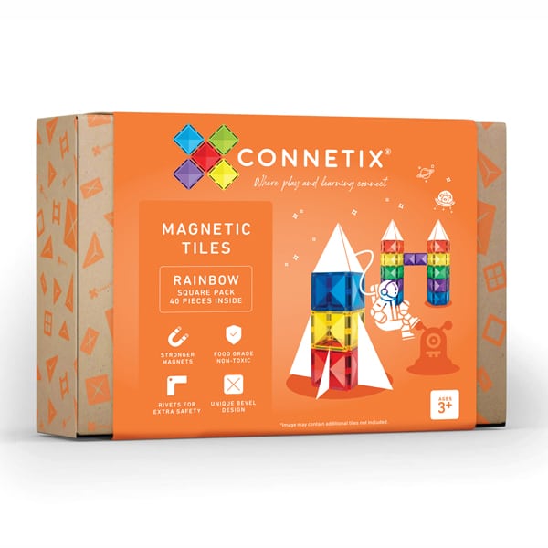 Connetix Tiles 40 Piece Square Pack