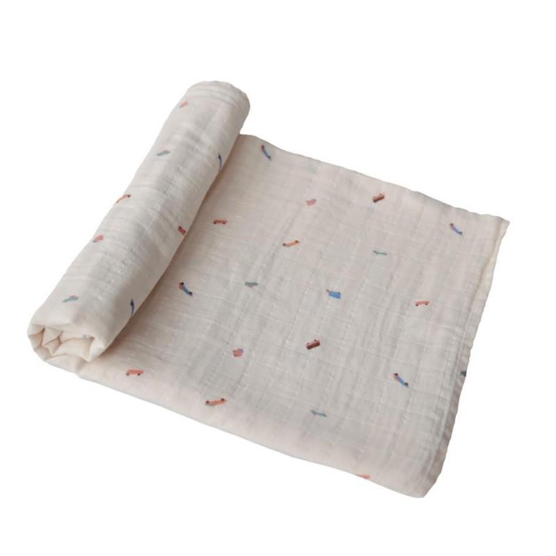 Mushie Muslin Swaddle Blanket Organic Cotton