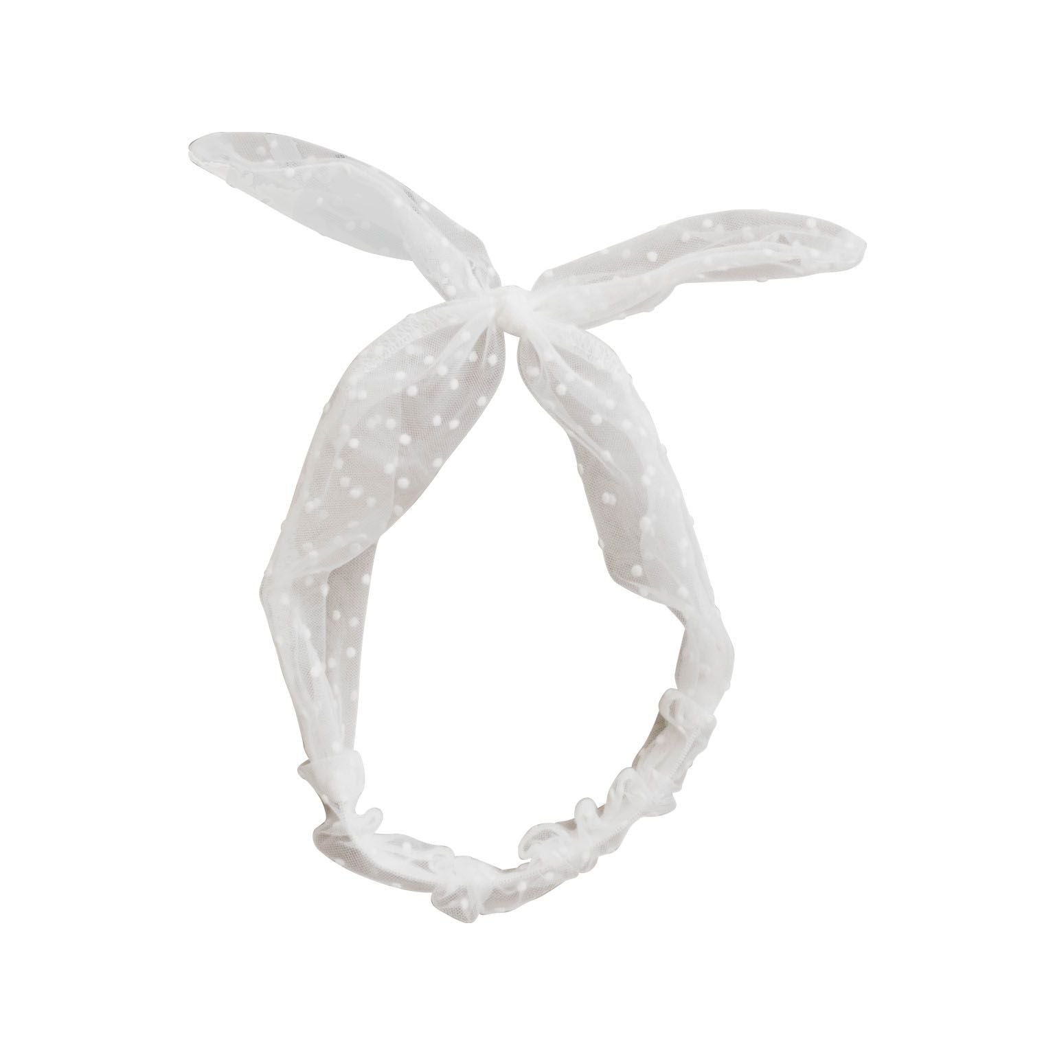 Bencer & Hazelnut Tulle Bow - Elastic