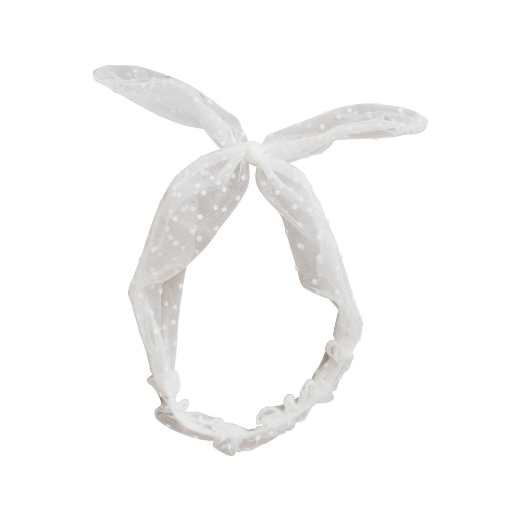 Bencer & Hazelnut Tulle Bow - Elastic
