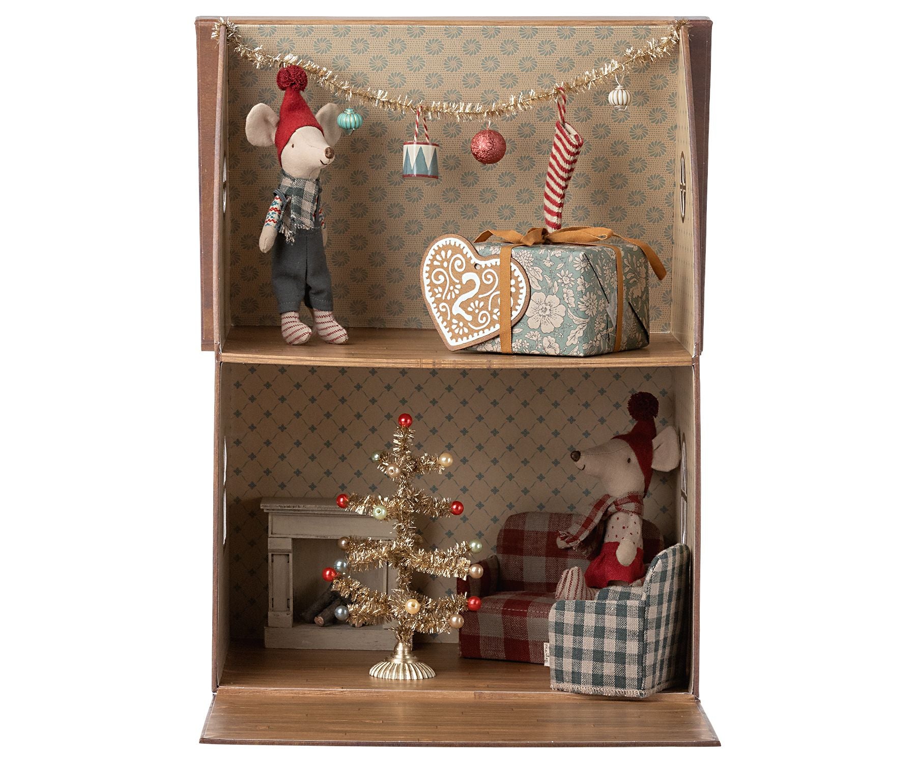 Maileg Christmas garland, Small - Gold