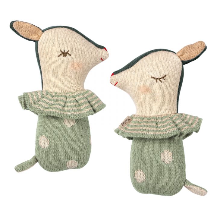 Maileg Bambi rattle - Dusty Mint