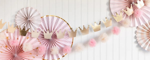 My Mind's Eye Princess Crowns and Pom Pom Tulle Banner Set