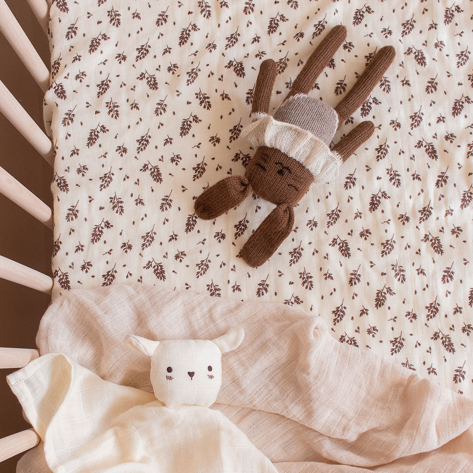 Main Sauvage Bunny Knit Toy - Oat Bodysuit