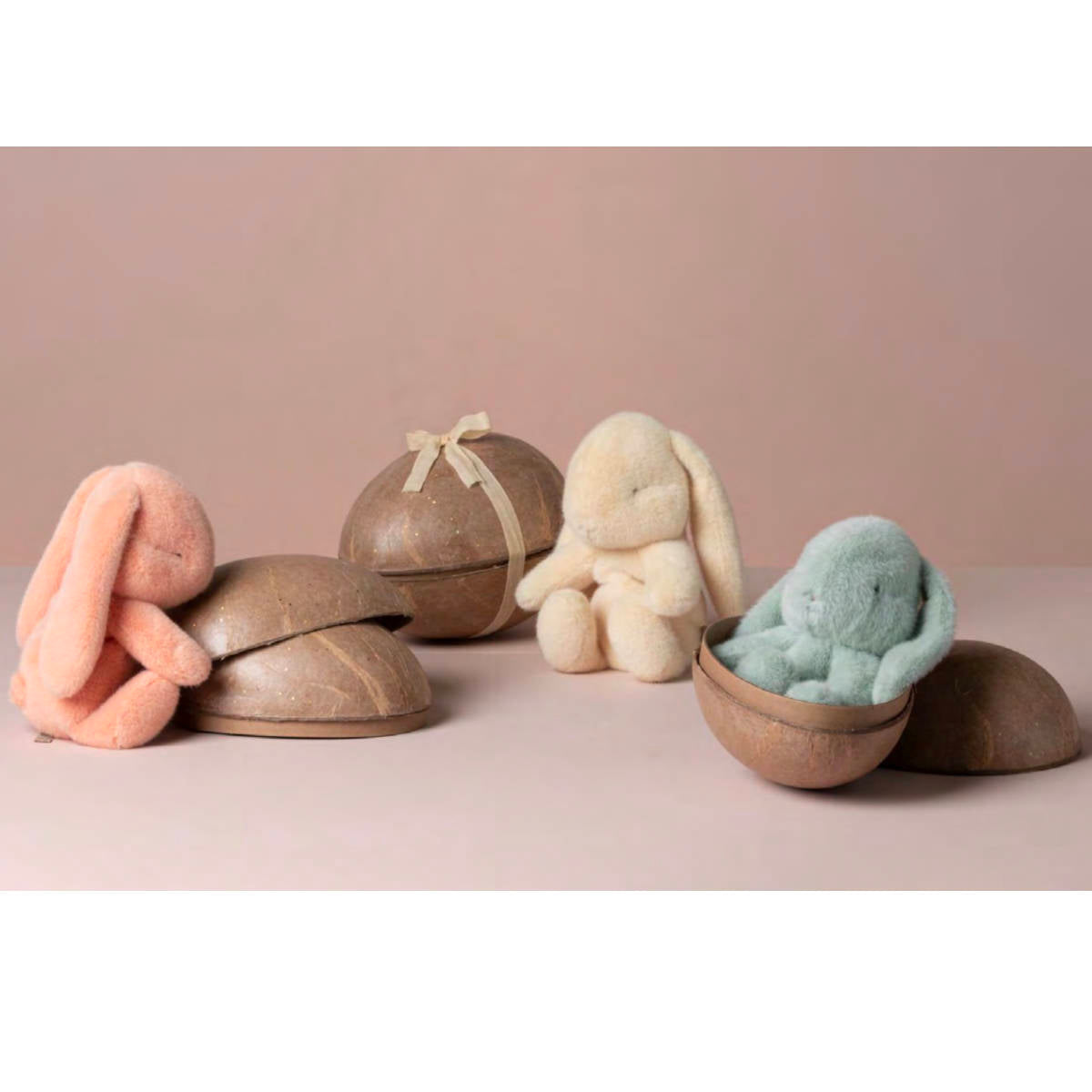 Maileg Bunny Plush In Egg - Peach