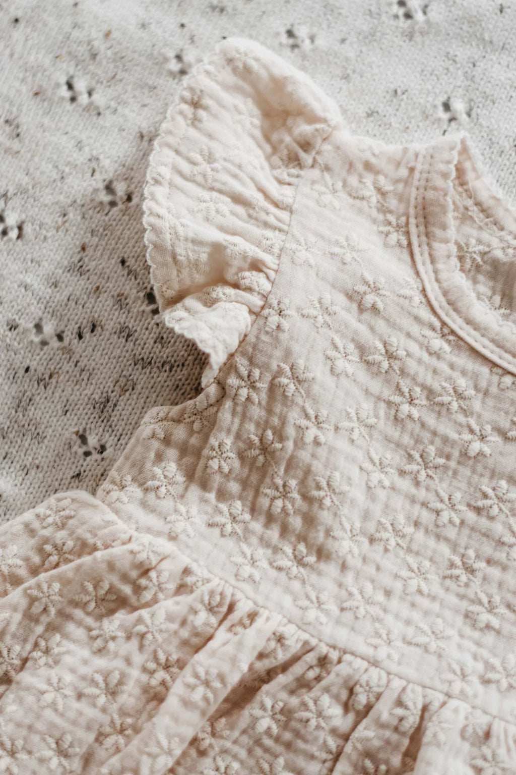 Bencer & Hazelnut Embroidered Daisy Dress