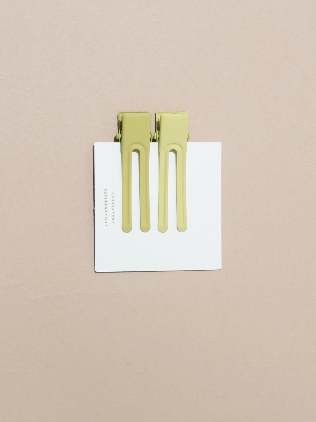 Nat + Noor Lu Lu Hair Clips In Pistachio