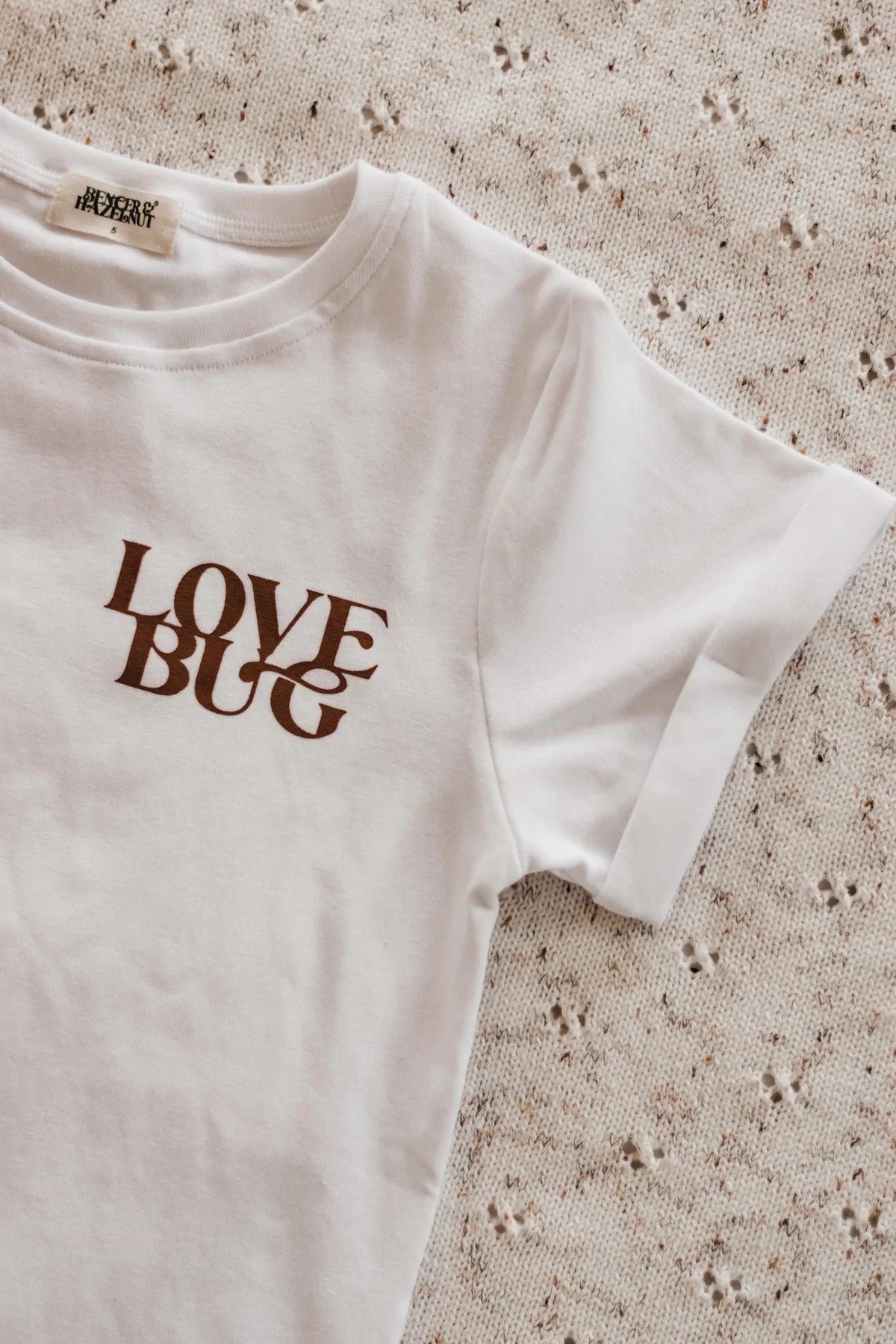 Bencer & Hazelnut White Love Bug Bodysuit / Tee