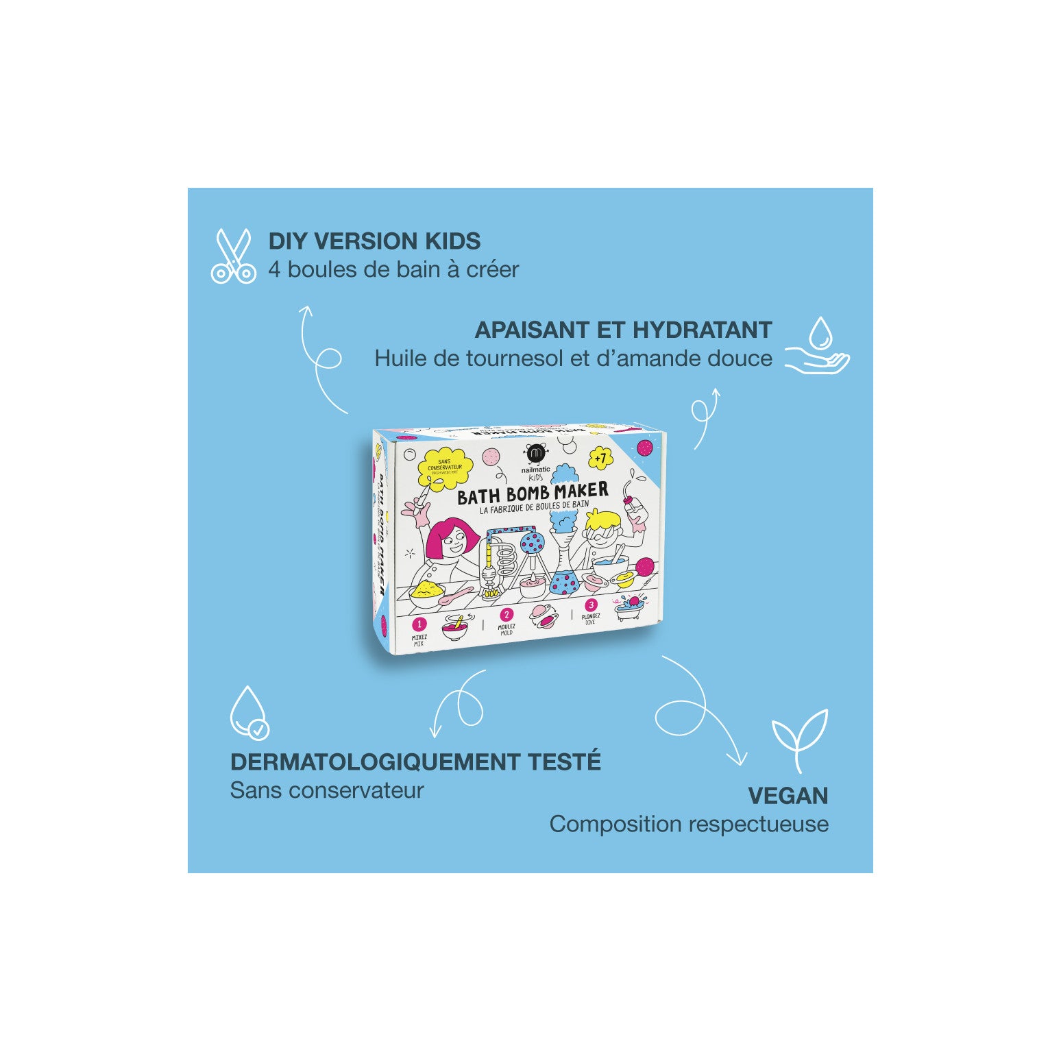 Nailmatic DIY Kit - Bath bomb maker