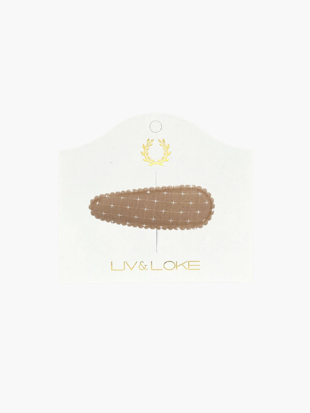 Liv & Loke Ilse Hair Clip - Sand Cross