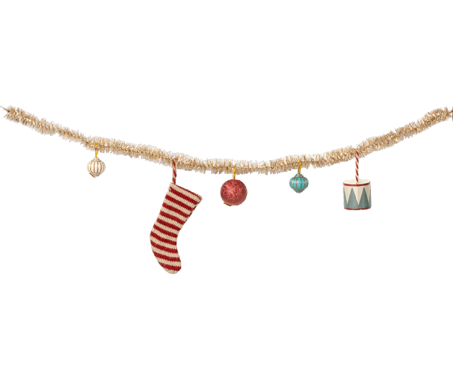Maileg Christmas garland, Small - Gold