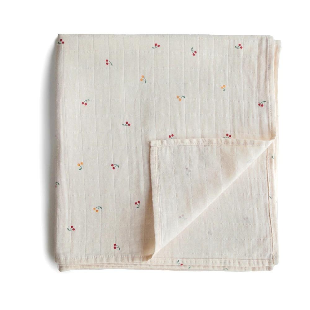 Mushie Muslin Swaddle Blanket Organic Cotton