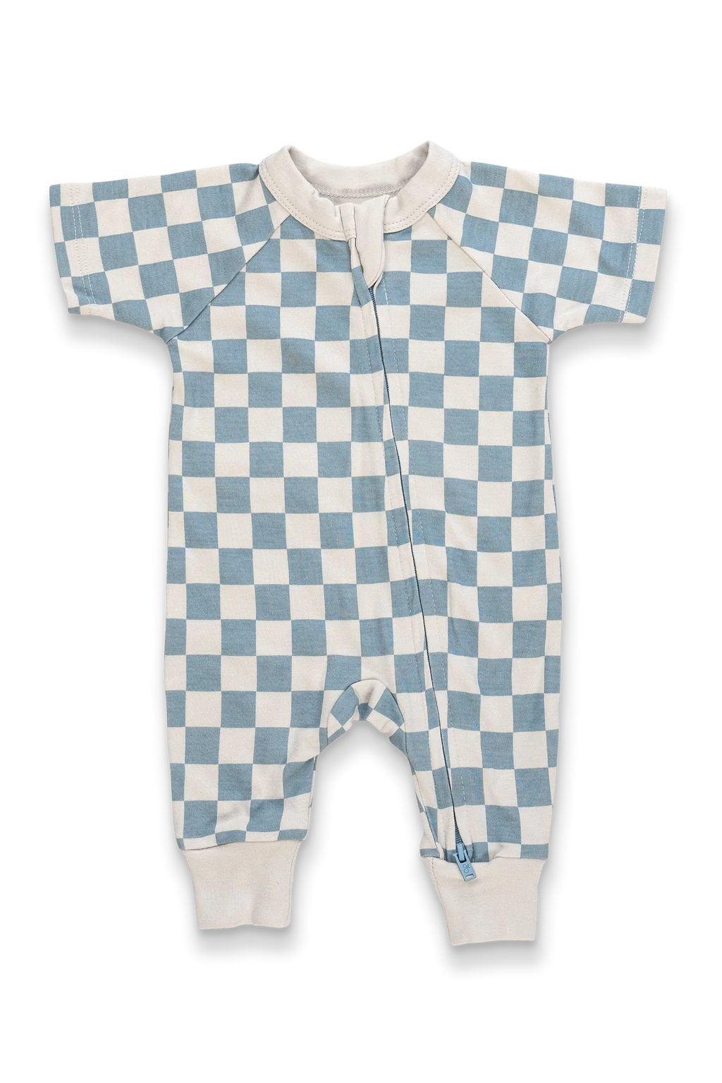 Goumikids Viscose Bamboo Organic Cotton Zipper One-Piece - Cabana