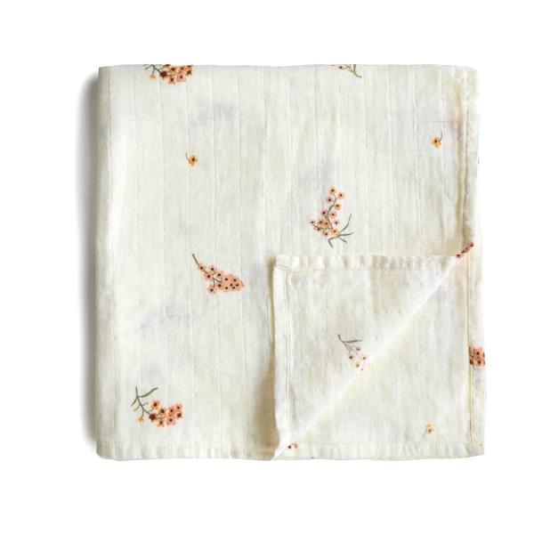 Mushie Muslin Swaddle Blanket Organic Cotton