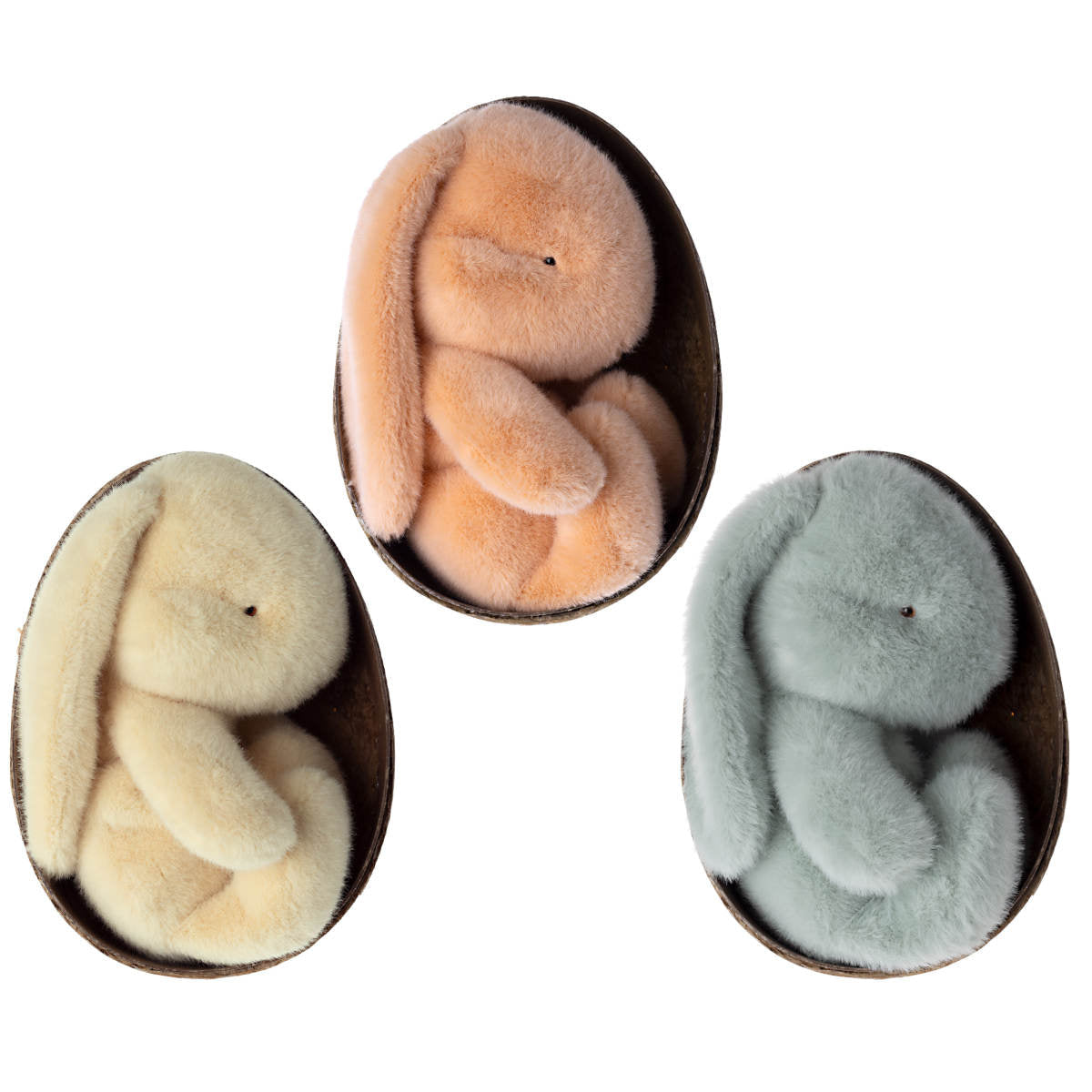 Maileg Bunny Plush In Egg - Blue Grey