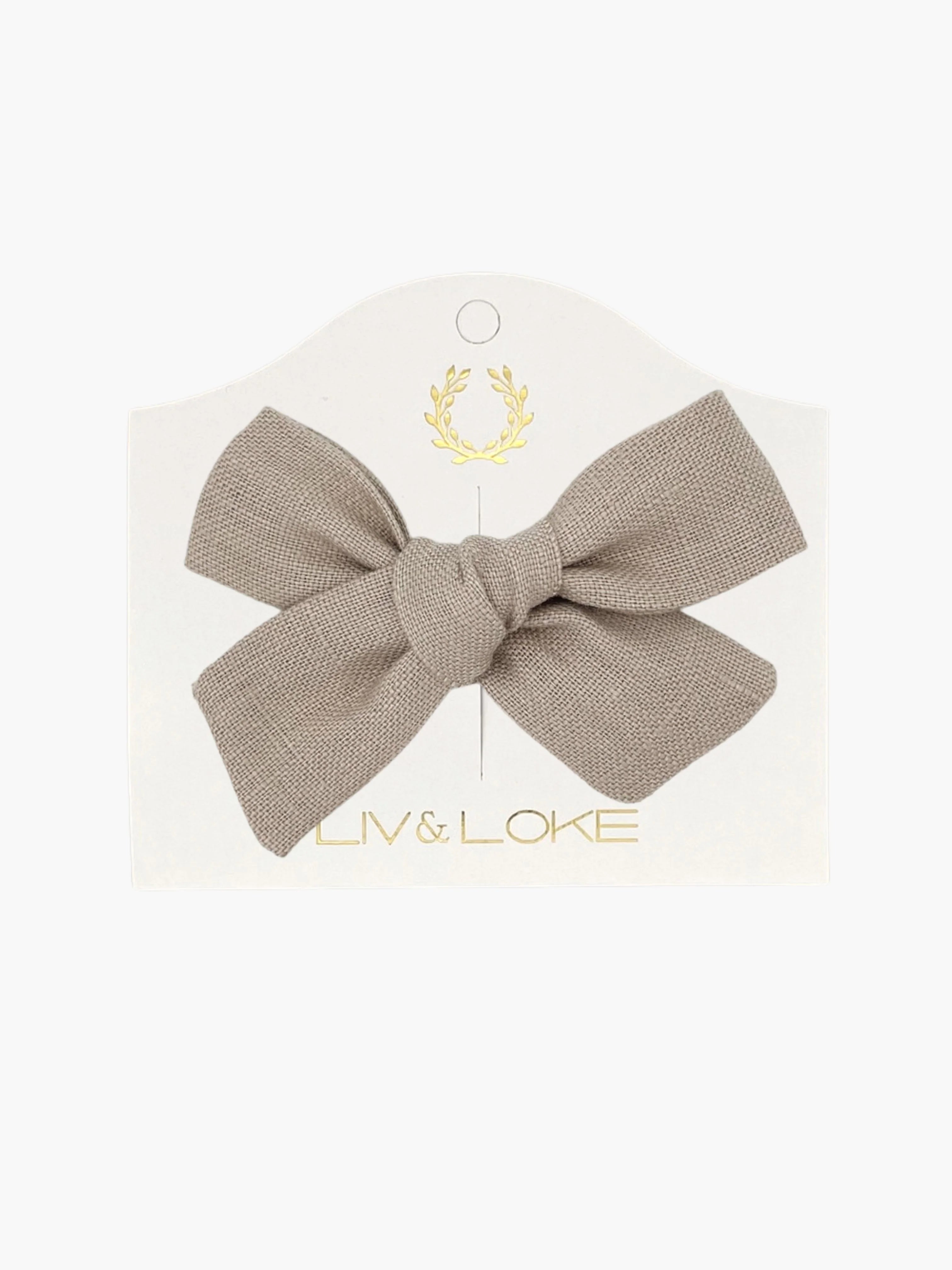 Liv & Loke Ester Linen Rosette - Khaki