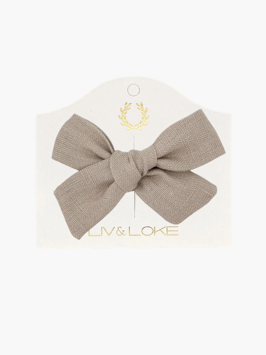 Liv & Loke Ester Linen Rosette - Khaki