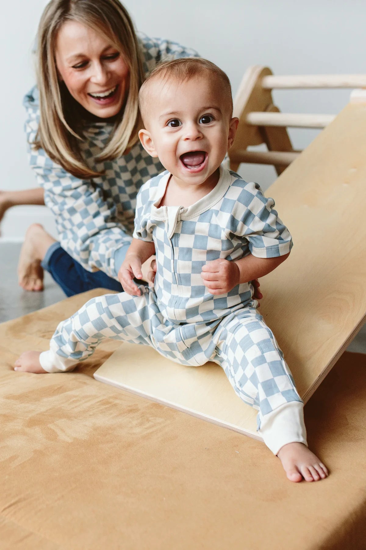 Goumikids Viscose Bamboo Organic Cotton Zipper One-Piece - Cabana