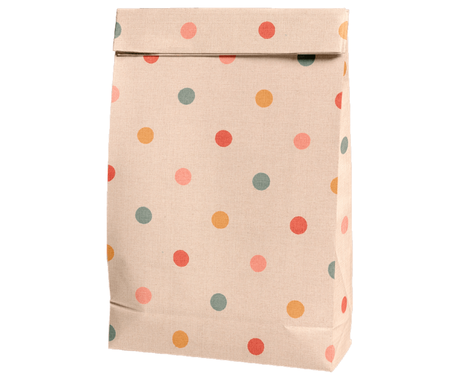 Maileg Gift bag, Multi dots