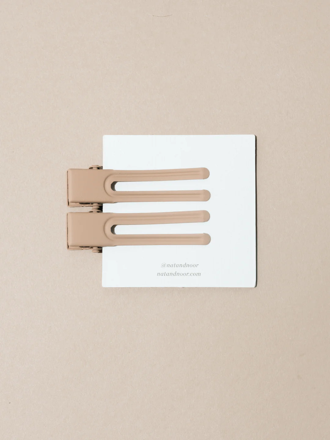 Nat + Noor Lu Lu Hair Clips In Mocha