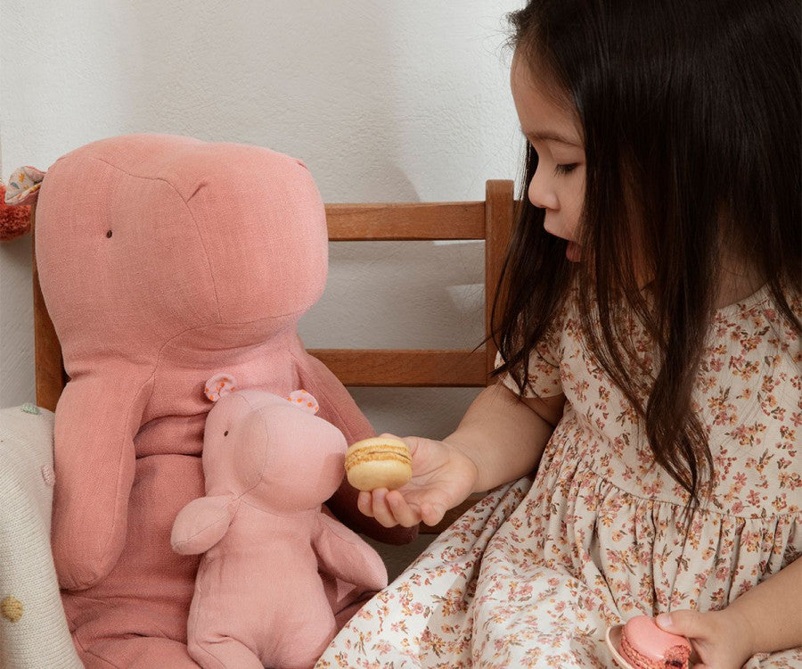 Maileg Safari friends, Small hippo - Misty rose