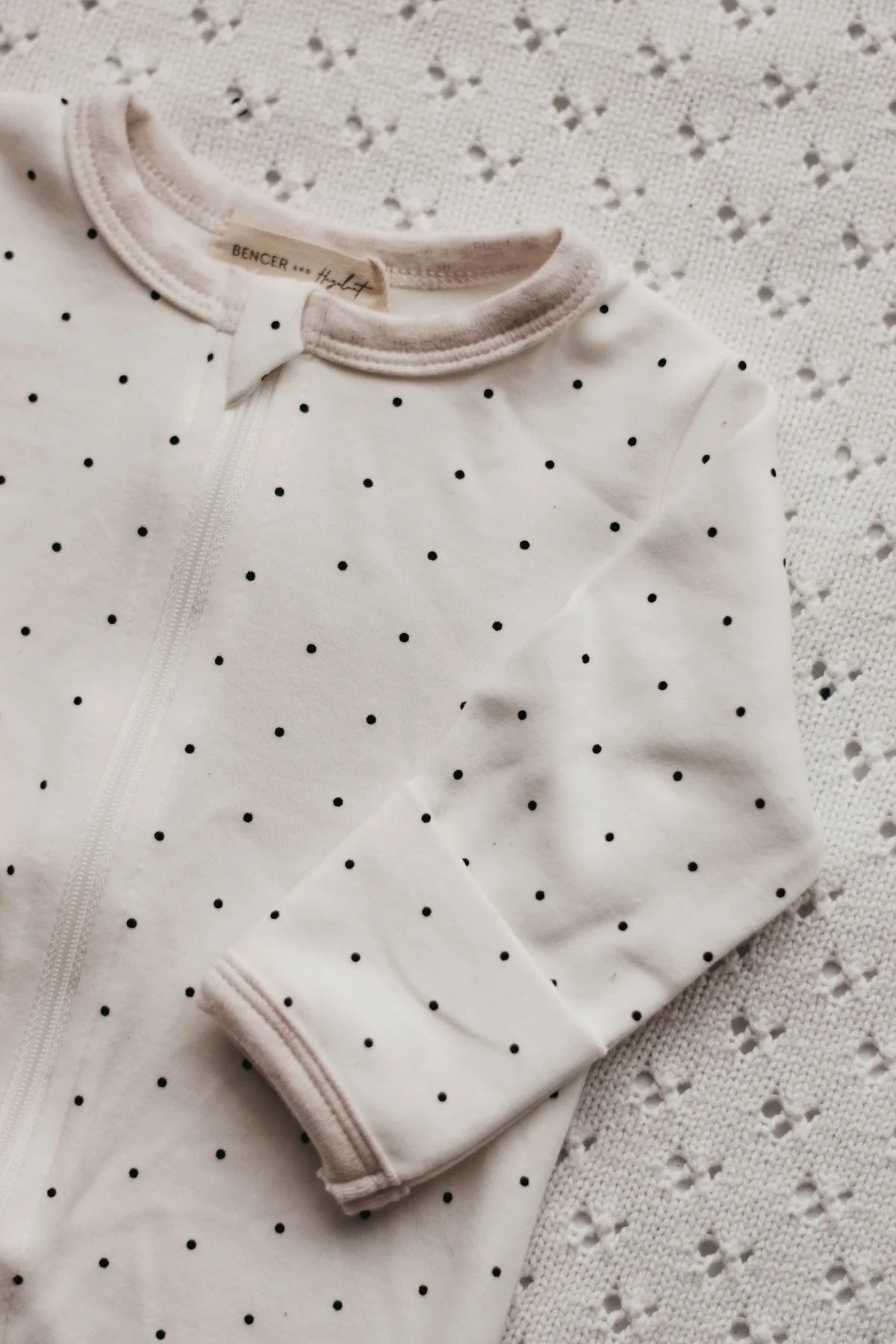 Bencer & Hazelnut Dotty Zip Suit