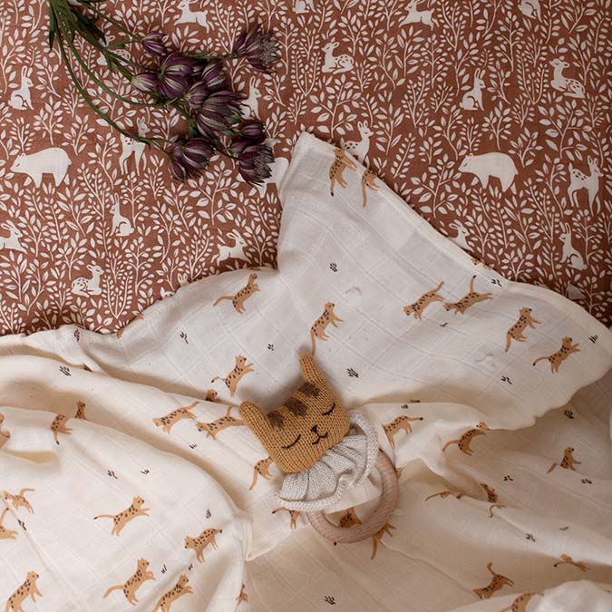 Main Sauvage Muslin Cloth - Woodland