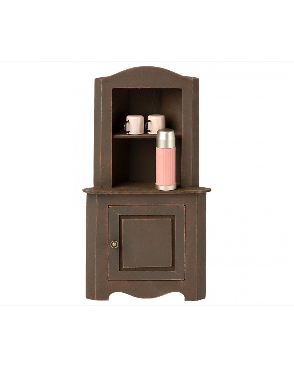Maileg Miniature Corner Cabinet - Brown