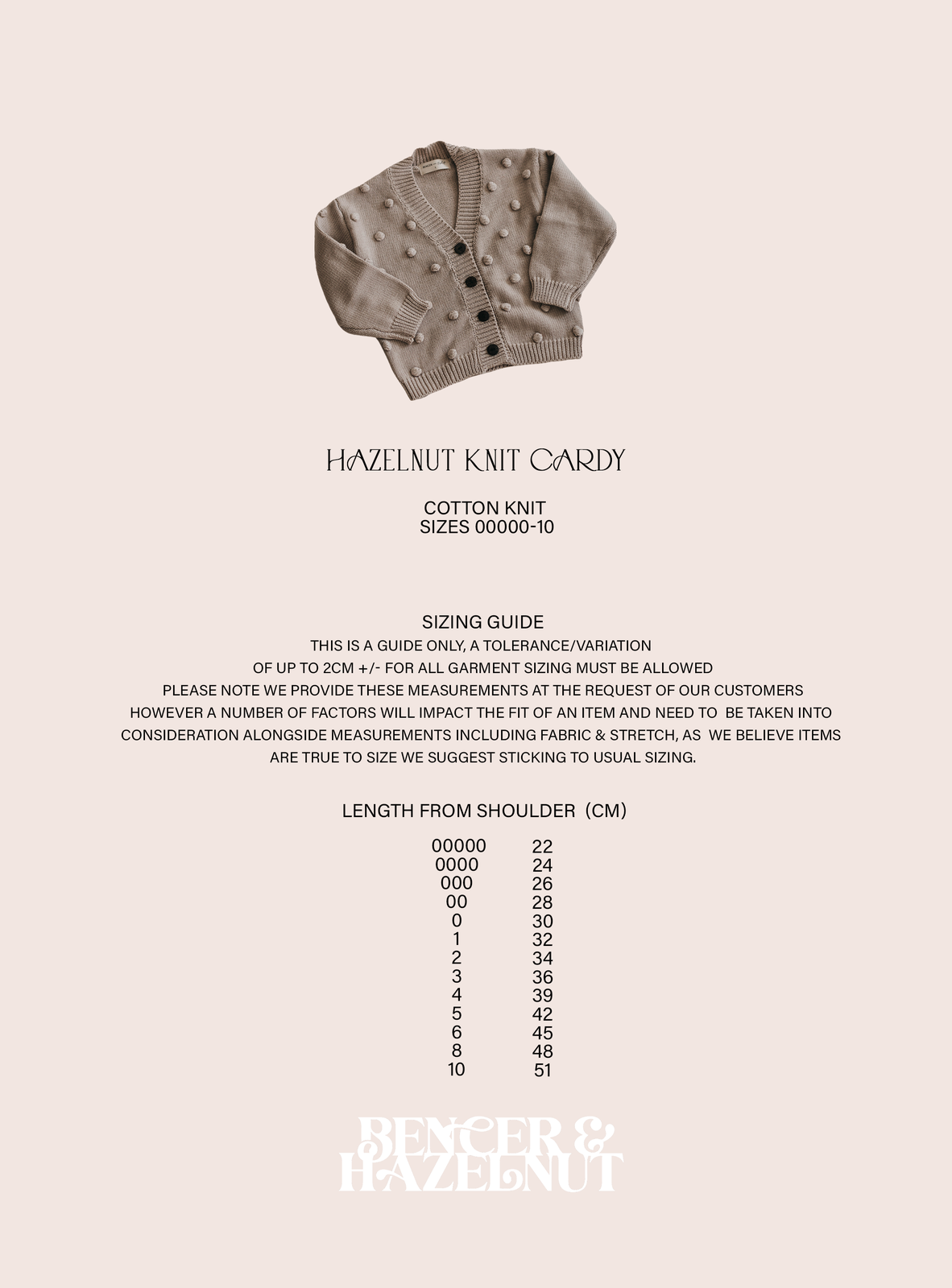 Bencer & Hazelnut Knit Cardy